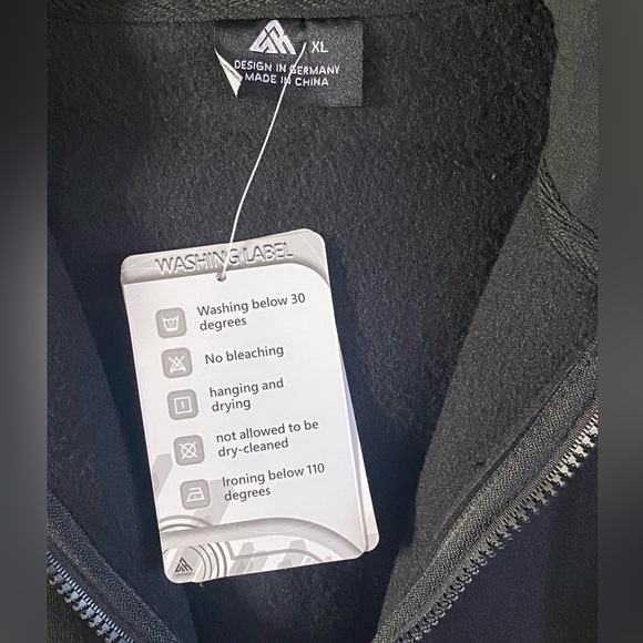 Hooded Jacket, Front Large Square Front Pockets Size XL Unisex Got…Black… - Picture 4 of 8